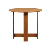 MESA DE COZINHA DOBRÁVEL OVAL 1 M X 80 CM TINA - AMÊNDOA - Foto 2