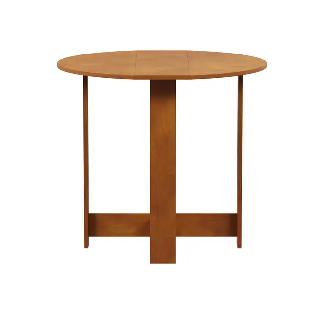 MESA DE COZINHA DOBRÁVEL OVAL 1 M X 80 CM TINA - AMÊNDOA - Foto 2
