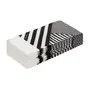 GUARDANAPO 39 CMX 39 CM PACOTE COM 20 PEÇAS PÓS-LISTRADO - PRETO/BRANCO - Foto 2