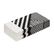 GUARDANAPO 39 CMX 39 CM PACOTE COM 20 PEÇAS PÓS-LISTRADO - PRETO/BRANCO - Foto 2