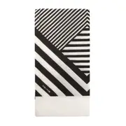 GUARDANAPO 39 CMX 39 CM PACOTE COM 20 PEÇAS PÓS-LISTRADO - PRETO/BRANCO - Foto 3