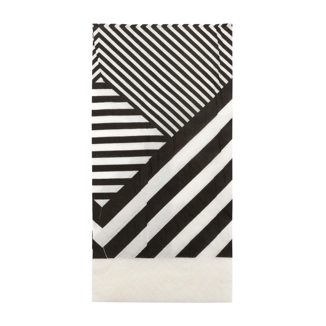 GUARDANAPO 39 CMX 39 CM PACOTE COM 20 PEÇAS PÓS-LISTRADO - PRETO/BRANCO - Foto 4