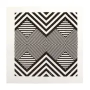 GUARDANAPO 39 CMX 39 CM PACOTE COM 20 PEÇAS PÓS-LISTRADO - PRETO/BRANCO - Foto 5