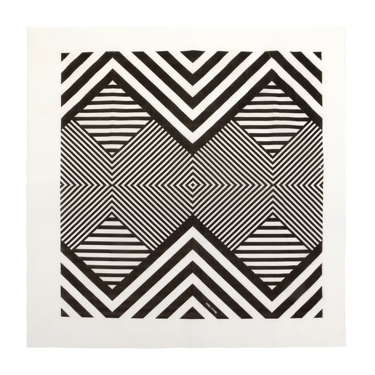 GUARDANAPO 39 CMX 39 CM PACOTE COM 20 PEÇAS PÓS-LISTRADO - PRETO/BRANCO - Foto 5