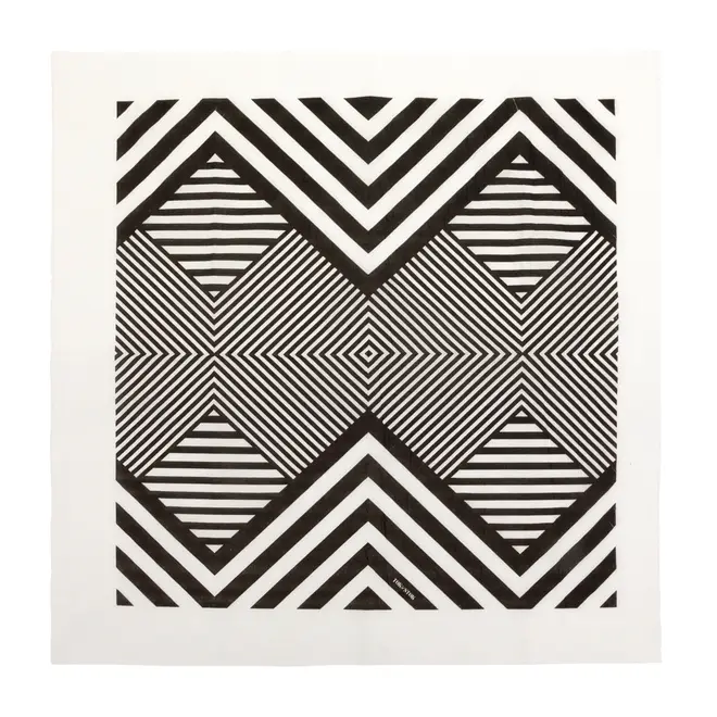 GUARDANAPO 39 CMX 39 CM PACOTE COM 20 PEÇAS PÓS-LISTRADO - PRETO/BRANCO - Foto 5