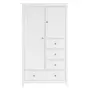 GUARDA-ROUPA 2 PORTAS/4 GAVETAS DEVON - BRANCO - Foto 1