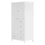 GUARDA-ROUPA 2 PORTAS/4 GAVETAS DEVON - BRANCO - Foto 2