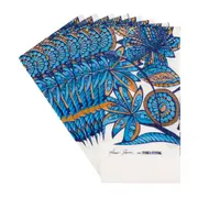 GUARDANAPO 39 CM X 39 CM PACOTE COM 20 PEÇAS MAR E TERRA - AZUL/MARROM - Foto 1