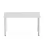 MESA DE JANTAR 1,34 M X 75 CM BOLD - CROMADO/BRANCO - Foto 1