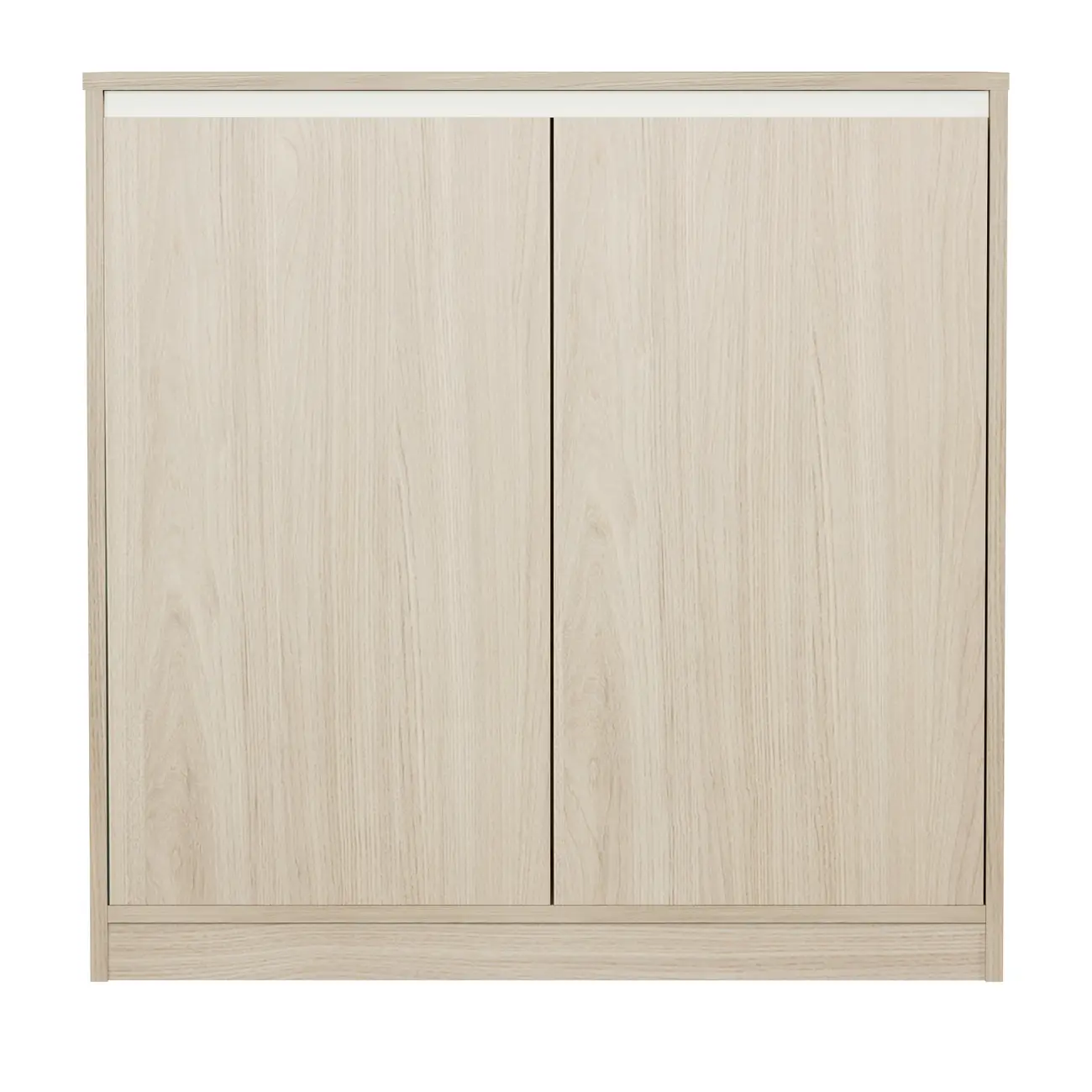 ARMÁRIO PARA ESCRITÓRIO BAIXO 2 PORTAS START UP - NEW OAK/BRANCO - Foto 1