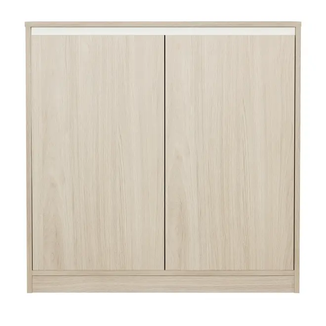 ARMÁRIO PARA ESCRITÓRIO BAIXO 2 PORTAS START UP - NEW OAK/BRANCO - Foto 1