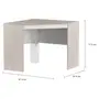 MESA DE CANTO 91 CM X 91 CM START UP - NEW OAK/BRANCO - Foto 2