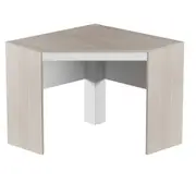 MESA DE CANTO 91 CM X 91 CM START UP - NEW OAK/BRANCO - Foto 1