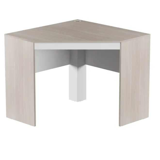 MESA DE CANTO 91 CM X 91 CM START UP - NEW OAK/BRANCO - Foto 1