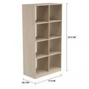 ESTANTE 77 CM X 1,47 M START UP - NEW OAK/BRANCO - Foto 2