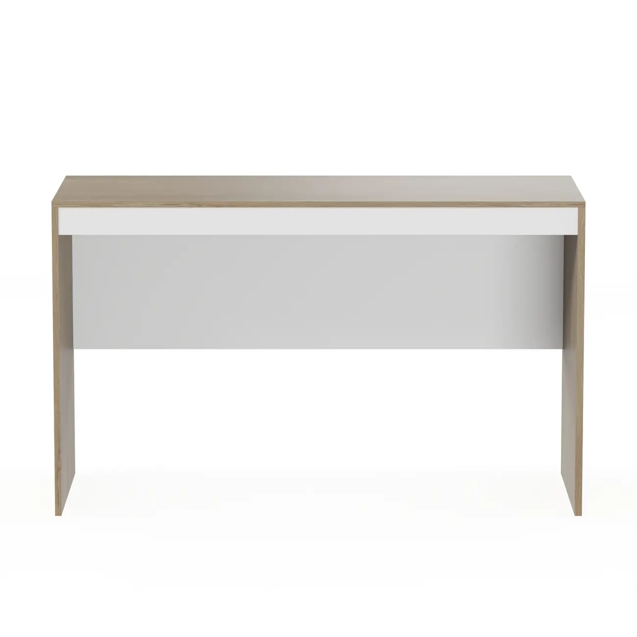 MESA DE ESCRITÓRIO 1,30 M X 52 CM START UP - NEW OAK/BRANCO - Foto 1
