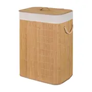 CESTO PARA ROUPA 60 CM X 40 CM X 30 CM KABUKI - BAMBU/CREAM - Foto 2