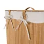 CESTO PARA ROUPA 60 CM X 40 CM X 30 CM KABUKI - BAMBU/CREAM - Foto 8