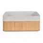 CESTO 33 CM X 23 CM X 14 CM KABUKI - BAMBU/CREAM - Foto 1