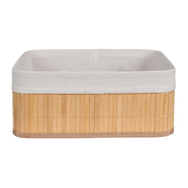 CESTO 33 CM X 23 CM X 14 CM KABUKI - BAMBU/CREAM - Foto 1