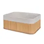 CESTO 33 CM X 23 CM X 14 CM KABUKI - BAMBU/CREAM - Foto 2