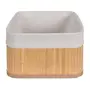 CESTO 33 CM X 23 CM X 14 CM KABUKI - BAMBU/CREAM - Foto 3