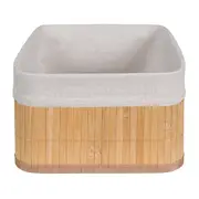 CESTO 33 CM X 23 CM X 14 CM KABUKI - BAMBU/CREAM - Foto 3