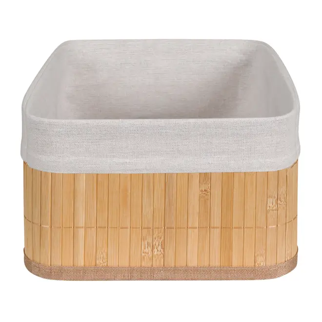 CESTO 33 CM X 23 CM X 14 CM KABUKI - BAMBU/CREAM - Foto 3