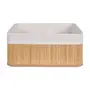 BAMBU/CREAM - CESTO 38 CM X 28 CM X 16 CM KABUKI