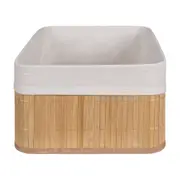 CESTO 38 CM X 28 CM X 16 CM KABUKI - BAMBU/CREAM - Foto 3