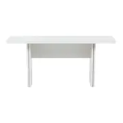 MESA DE JANTAR DOBRÁVEL 1,60 M X 42 CM/85 CM FLIP-FLOP - BRANCO - Foto 1