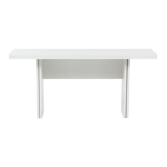 MESA DE JANTAR DOBRÁVEL 1,60 M X 42 CM/85 CM FLIP-FLOP - BRANCO - Foto 1