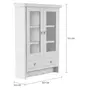 NICHO 2 PORTAS 2 GAVETAS 72 CM X 52 CM X 16 CM WAYNE - BRANCO/INCOLOR - Foto 4