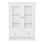 NICHO 2 PORTAS 2 GAVETAS 72 CM X 52 CM X 16 CM WAYNE - BRANCO/INCOLOR - Foto 1