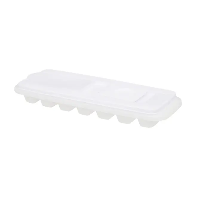 FÔRMA PARA GELO COM TAMPA ESPACIAL - BRANCO TRANSLUCIDO/BRANCO - Foto 3