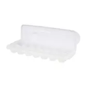 FÔRMA PARA GELO COM TAMPA ESPACIAL - BRANCO TRANSLUCIDO/BRANCO - Foto 4
