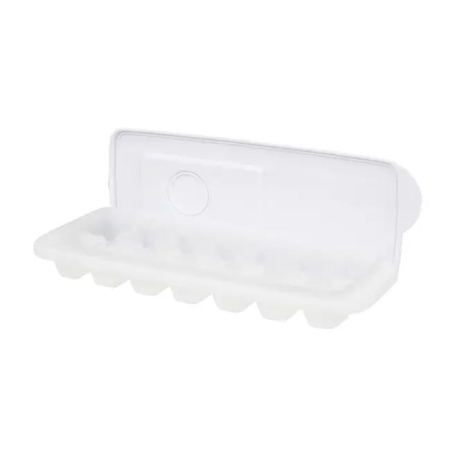FÔRMA PARA GELO COM TAMPA ESPACIAL - BRANCO TRANSLUCIDO/BRANCO - Foto 4
