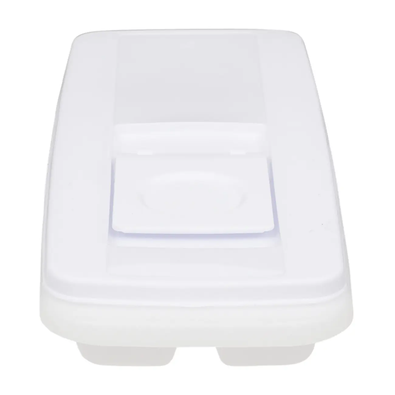 FÔRMA PARA GELO COM TAMPA ESPACIAL - BRANCO TRANSLUCIDO/BRANCO - Foto 5