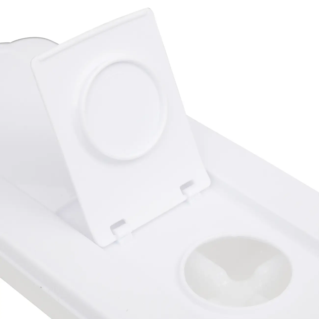 FÔRMA PARA GELO COM TAMPA ESPACIAL - BRANCO TRANSLUCIDO/BRANCO - Foto 7