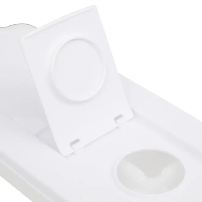 FÔRMA PARA GELO COM TAMPA ESPACIAL - BRANCO TRANSLUCIDO/BRANCO - Foto 7