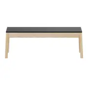 BANCO 2 LUGARES PALETBOX - NATURAL WASHED/PRETO - Foto 1
