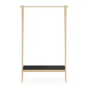 ARARA DE ROUPA PALETBOX - NATURAL WASHED/PRETO - Foto 1