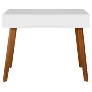 ESCRIVANINHA/APARADOR 1 GAVETA 1 M X 45 CM LIN - BRANCO/NOZES - Foto 8