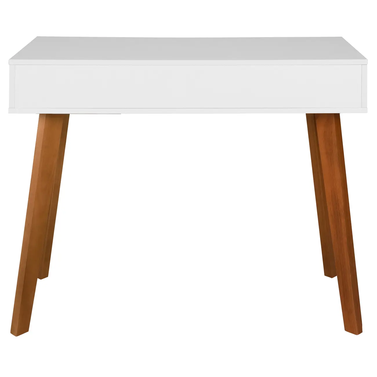 ESCRIVANINHA/APARADOR 1 GAVETA 1 M X 45 CM LIN - BRANCO/NOZES - Foto 8
