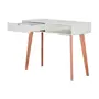 ESCRIVANINHA/APARADOR 1 GAVETA 1 M X 45 CM LIN - BRANCO/NOZES - Foto 11