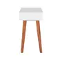 ESCRIVANINHA/APARADOR 1 GAVETA 1 M X 45 CM LIN - BRANCO/NOZES - Foto 12