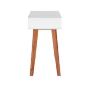 ESCRIVANINHA/APARADOR 1 GAVETA 1 M X 45 CM LIN - BRANCO/NOZES - Foto 12