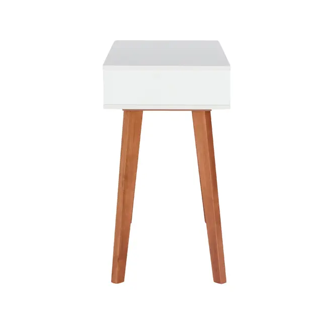 ESCRIVANINHA/APARADOR 1 GAVETA 1 M X 45 CM LIN - BRANCO/NOZES - Foto 12