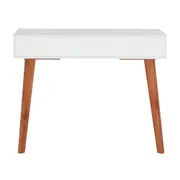 ESCRIVANINHA/APARADOR 1 GAVETA 1 M X 45 CM LIN - BRANCO/NOZES - Foto 13