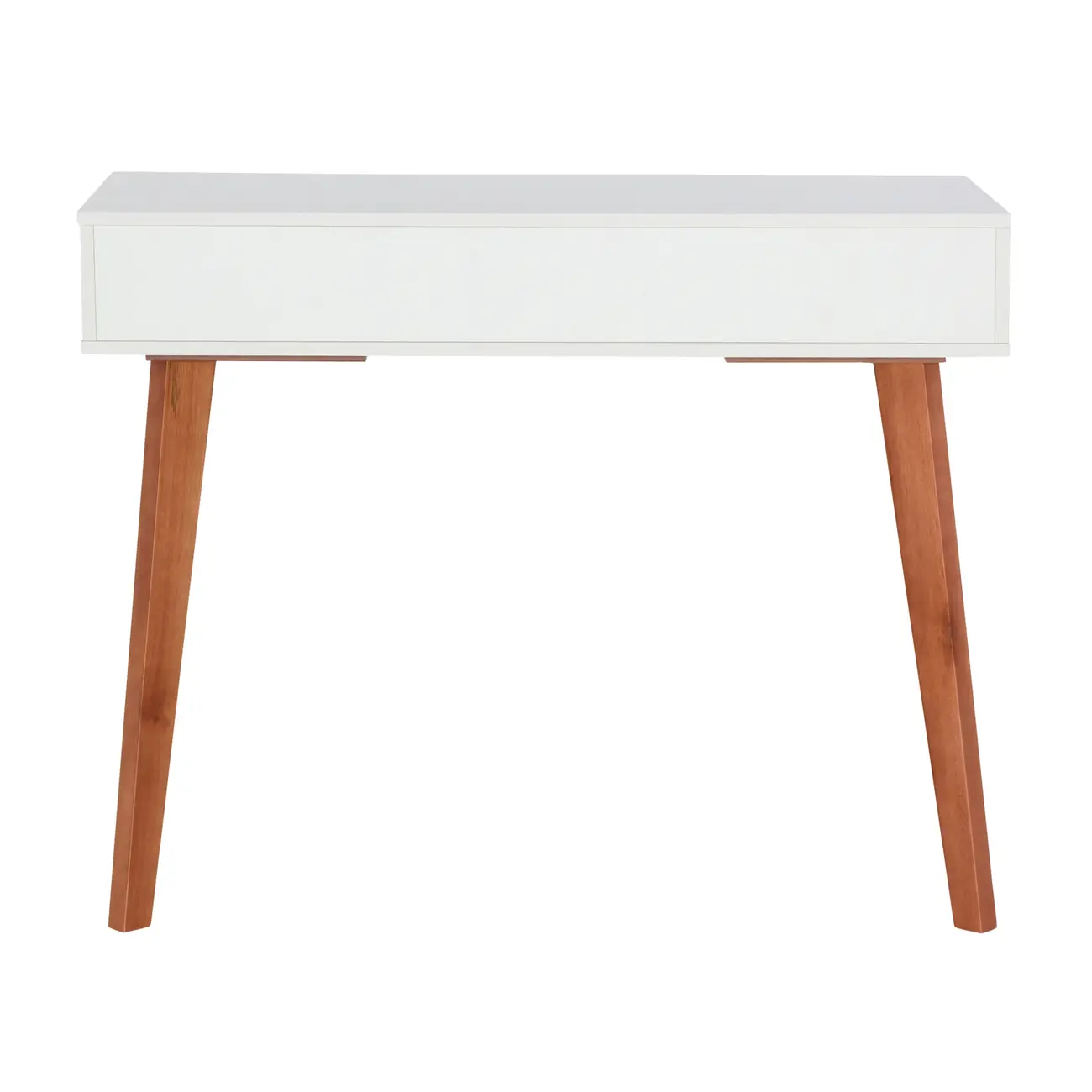 ESCRIVANINHA/APARADOR 1 GAVETA 1 M X 45 CM LIN - BRANCO/NOZES - Foto 13